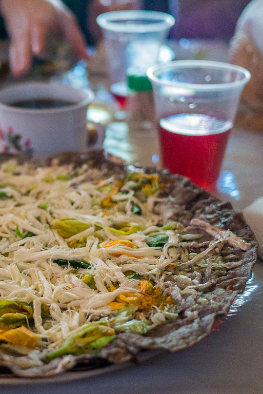 vegetarian tlayuda 