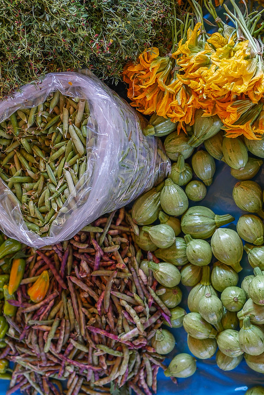 market veggies in Oaxaca