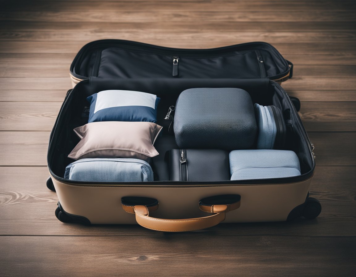 nicely packed suitcase